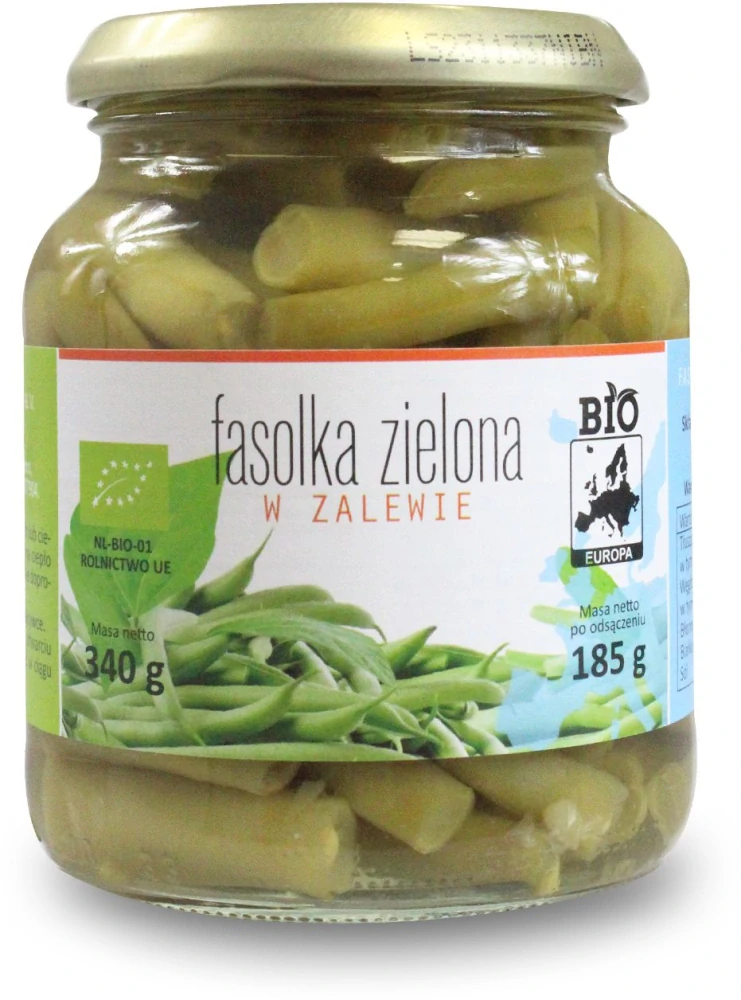 ZELENÁ FAZUĽKA V NÁLEVE BIO 340g (185g)