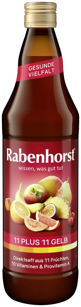 MULTIVITAMÍNOVÁ ŠŤAVA ŽLTÁ 11 Plus NFC 750ml - RABENHORST