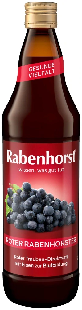 ŠŤAVA Z ČERVENÉHO HROZNA S OBSAHOM ŽELEZA 750ml - RABENHORST