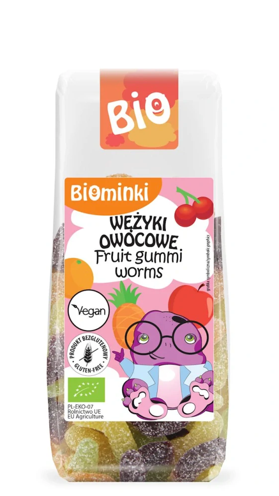 OVOCNÉ ŽÍŽALKY BEZ ŽELATÍNY 100g - BIOMINKI