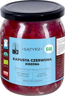 Kvásková červená kapusta NEPASTERIZOVANÁ 450g - SĄTYRZ