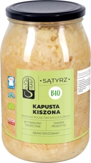 KYSLÁ KAPUSTA NEPASTERIZOVANÁ BIO 800g - SĄTYRZ