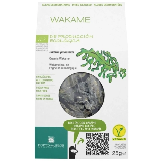 SUŠENÉ MORSKÉ RIASY - WAKAME BIO 25 g - PORTO MUINOS