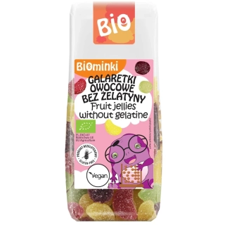 OVOCNÉ CUKRÍKY BEZ ŽELATÍNY, BEZLEPKOVÉ, BIO 100g - BIOMINKI