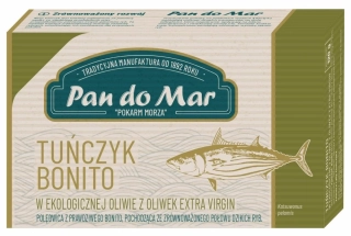 TUNIAK V EXTRA PANENSKOM OLIVOVOM OLEJI BIO 120g - PAN DO MAR