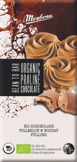BIO MLIEČNA ČOKOLÁDA PRALINKA 100g - MEYBONA